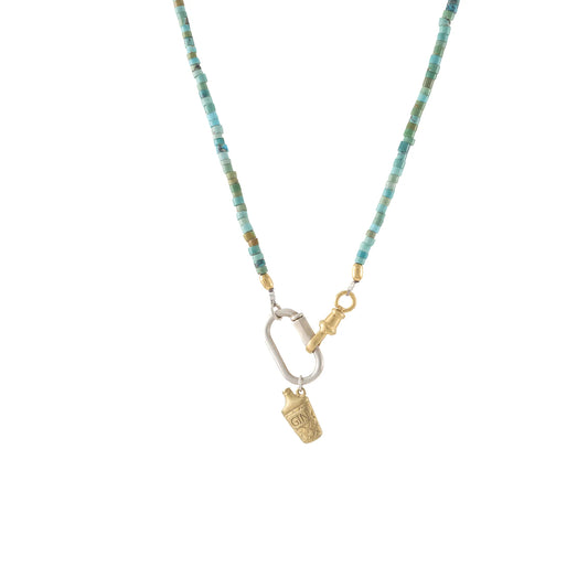 COLLIER FLASQUE TURQUOISE