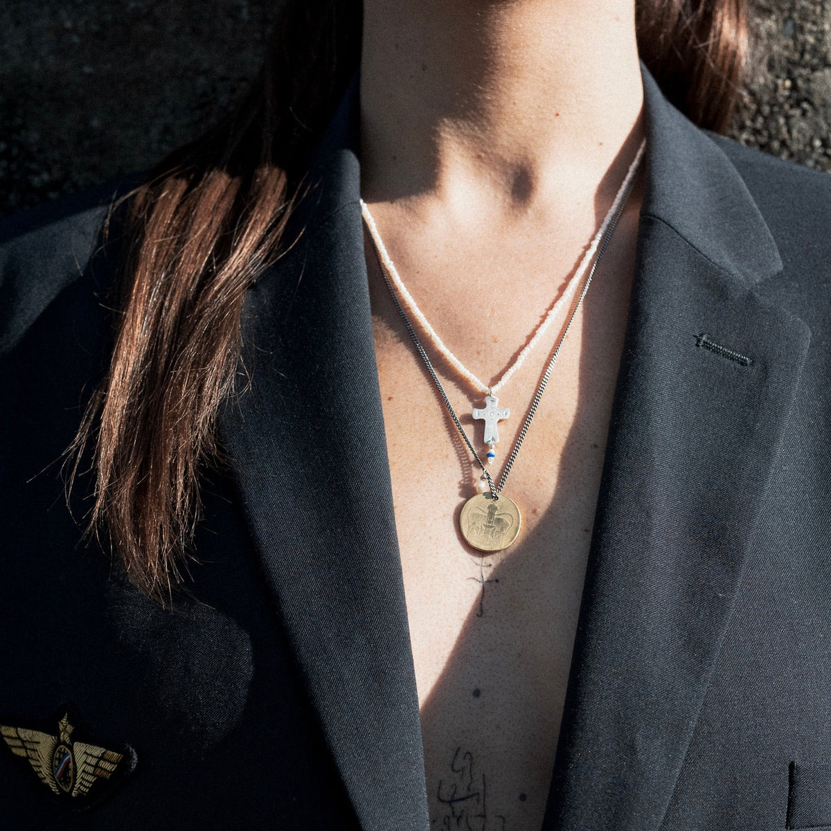BYZANTIA CROSS NECKLACE