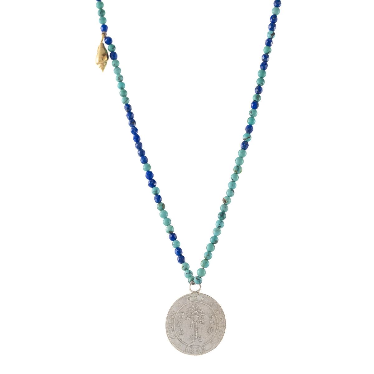 CHAMAEROPS NECKLACE 1 TURQUOISE