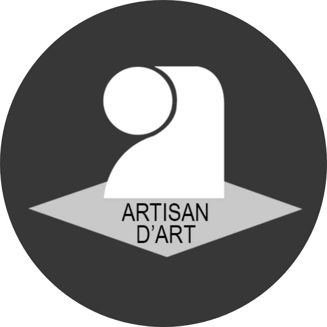 macaron artisan d'art noir et blanc